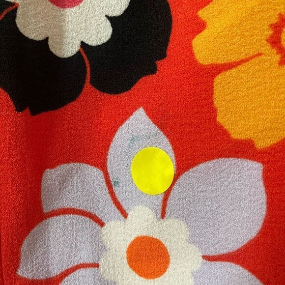 Victoria Beckham X Target Women's Floral Print Orange Mini Skirt Size XS - Picture 7 of 8